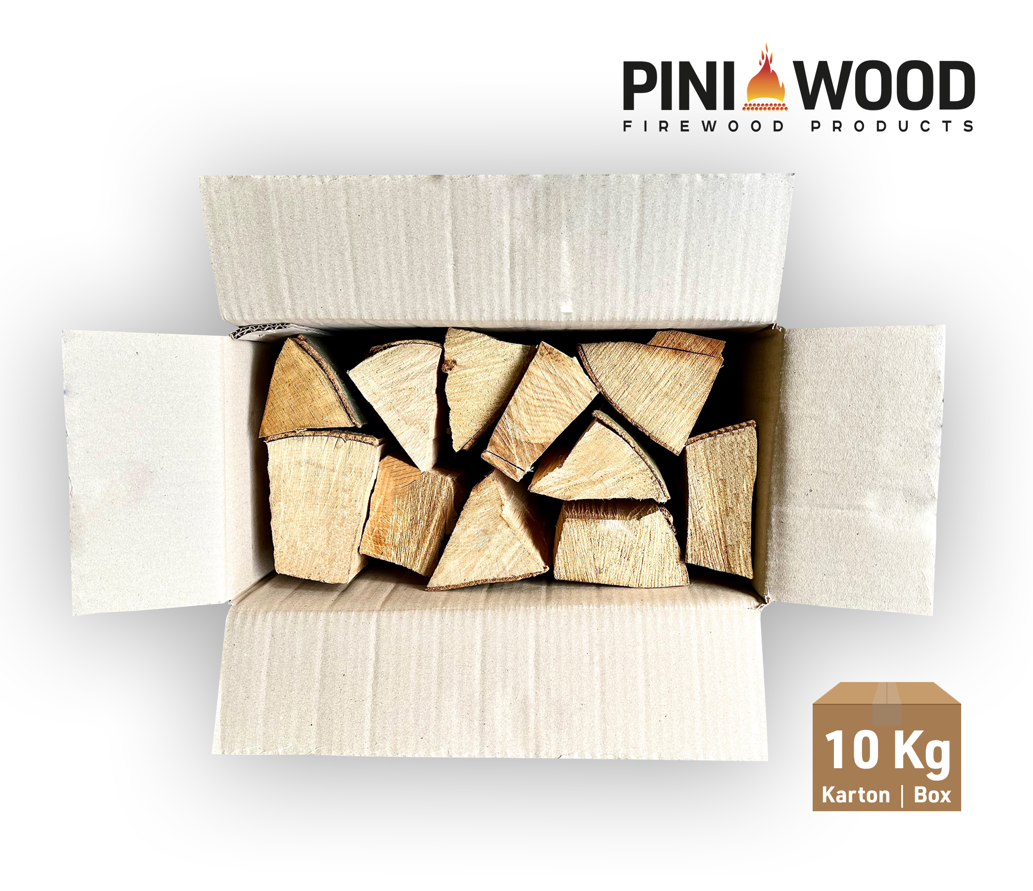 10 Kg de bois de chauffage bois de hêtre prêt à l'emploi, longueur de bûche environ 25 cm pour cheminée grill brasero four
