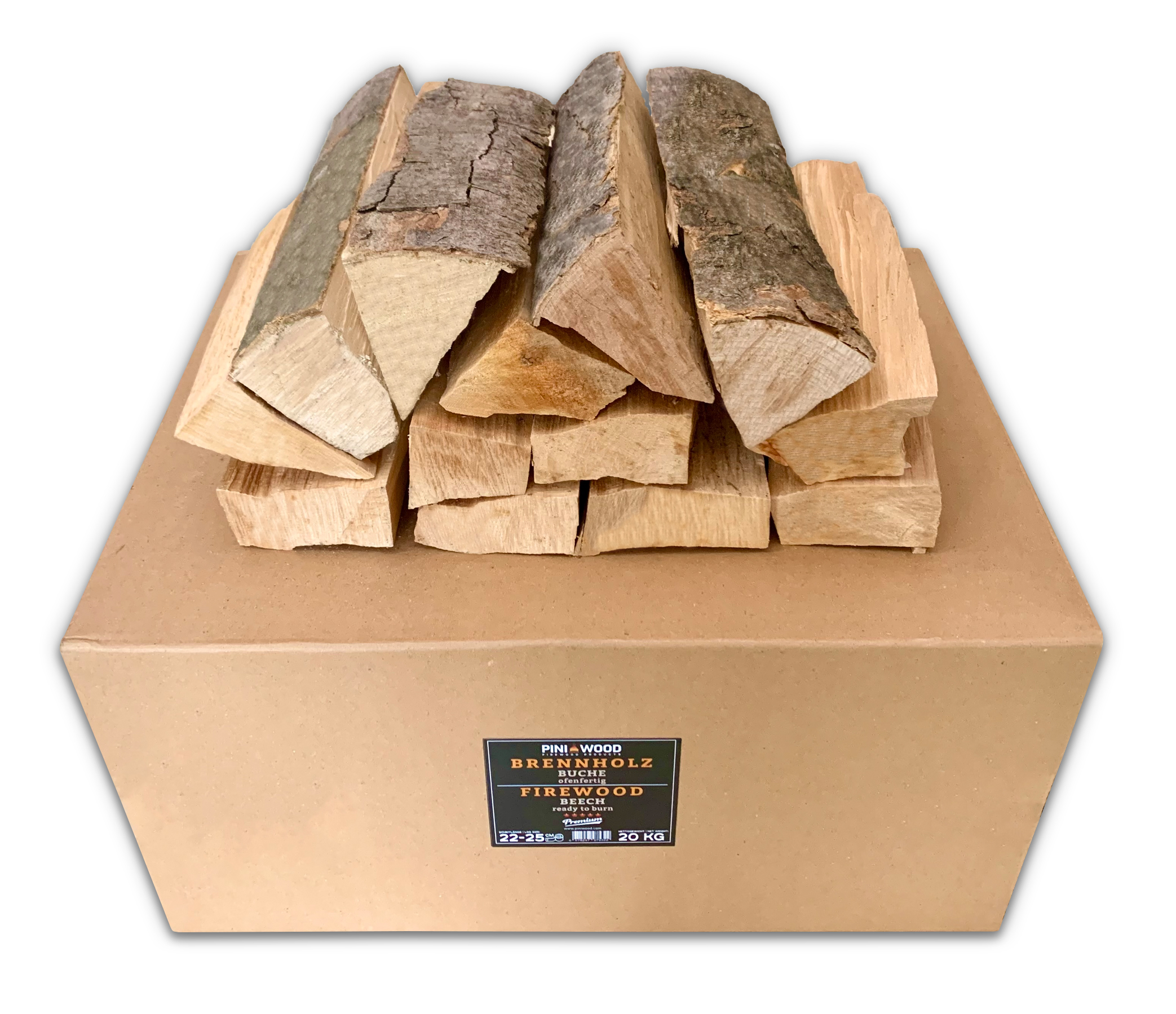20 Kg Brennholz Buche ofenfertig Scheitlänge ca. 25 cm für Kamin Grill Feuerschale Ofen